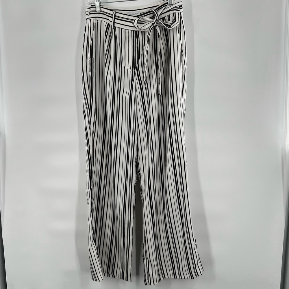 Carolina Belle striped belted trousers pants size 6